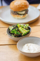 Roasted broccoli with sesame seeds