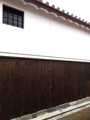 重要伝統的建造物群保存地区今井町の漆喰の壁