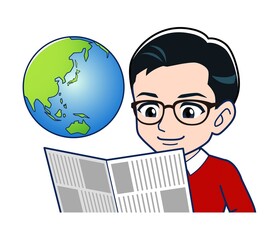 young man dressed in red clothes