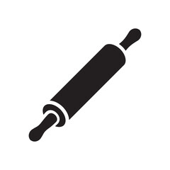 rolling pin icon vector symbol template