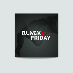 Black Friday sale. Black Friday  sliced sign on brick wall background. Glowing white Banner and background, brochure and flyer design concept