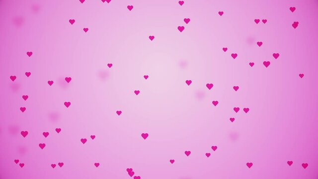 4K Rising up and Falling Hearts Loop Animation Background Green Screen. For love valentine, romantic, Christmas, luxury, success, celebration, holidays, gifts, event, Festival, Award concept.