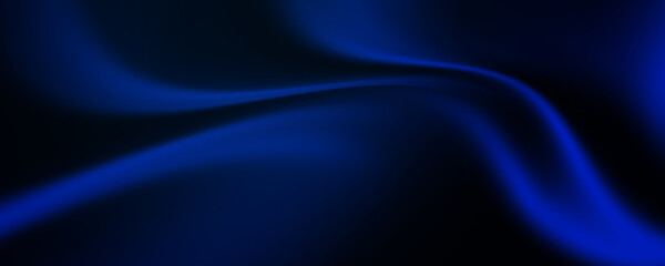 Obraz premium Abstract Dark Soft Wave Blue Futuristic Background