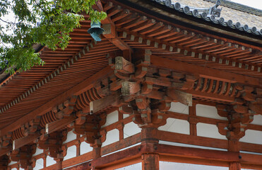 Fototapeta na wymiar the world heritage kyoto Toji temple roof 