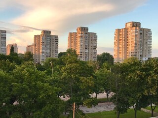 Obraz premium city skyline