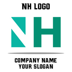 NH Initial Logo for company and individual names