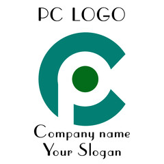PC Initial Logo for company and individual names