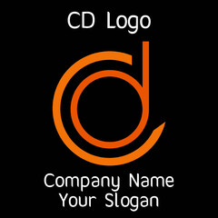 CD Initial Logo for company and individual names