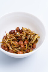 Close-up of Fried Asian Anchovies 