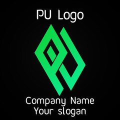 PU Initial Logo for company and individual names
