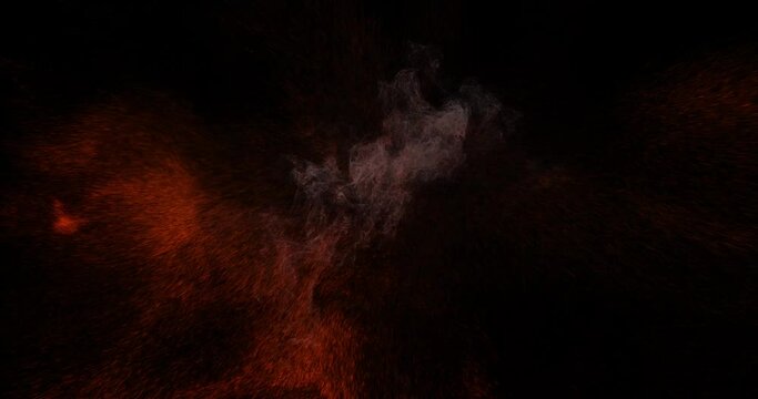 Exploding fire ball filling the screen. expanding flames and energy combusting into a huge explosion. pyrotechnic effect for background. 3 options with alpha matte at the end.