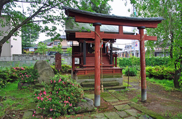雨の山王日枝神社