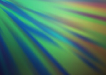 Light Blue, Green vector blurred bright background.