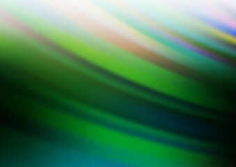 Dark Green vector backdrop with long lines.