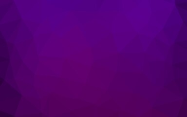 Obraz premium Dark Purple vector triangle mosaic cover.