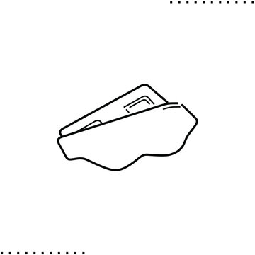 recommend clip art: sleeping mask vector icon in outline
