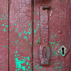Rusty Door Latch and Lock