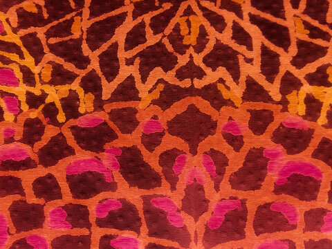 Retro Animals Paint. Brown Background. Brindle