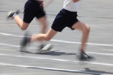 運動会徒競走の足