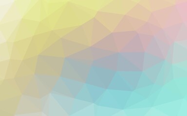 Fototapeta premium Light Blue, Yellow vector abstract mosaic background.