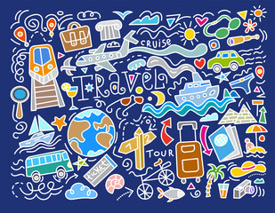 travel doodles