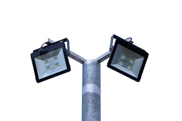 LED spotlights on a white background.