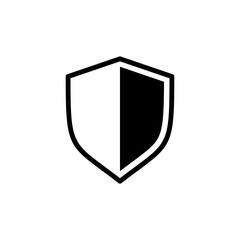 shield icon vector trendy design