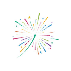Fireworks Logo Template vector symbol