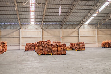 Ribbed Smoked Sheets are coagulated rubber sheets processed from fresh field latex. Natural rubber business, the price of rubber sheet in the world market fluctuates and fluctuates. background.
