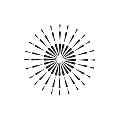 Obraz premium Fireworks Logo Template vector symbol
