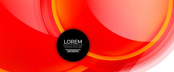 Circles and bubbles abstract background. Fluid liquid round shapes for web banner, app or poster