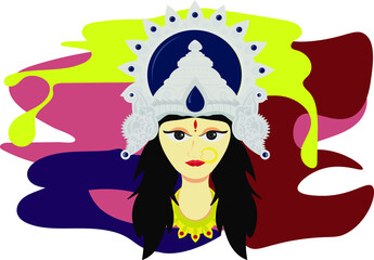 Navaratri Special Maa Durga Vector illustration Art