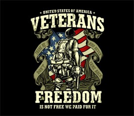 Veterans Graphic Illustration
