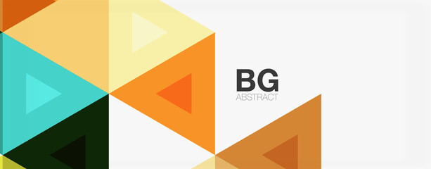 Mosaic triangle pattern abstract background for cover, banner, flyer and poster and other template