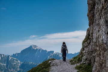 September misty day in the italian alps