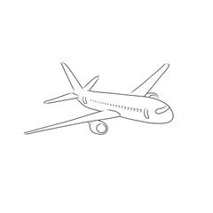 airplane isolated on white background