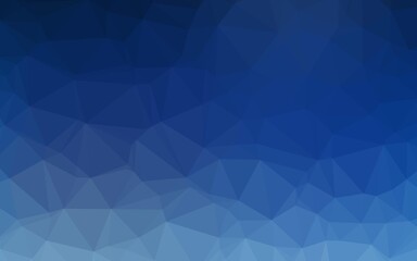Fototapeta premium Light BLUE vector shining triangular template.