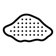 Bake flour cinnamon icon. Outline bake flour cinnamon vector icon for web design isolated on white background