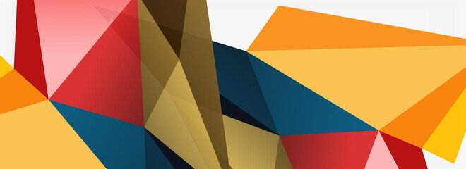 3d mosaic abstract backgrounds, low poly shape geometric design