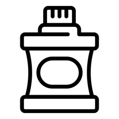 Breath mouthwash icon. Outline breath mouthwash vector icon for web design isolated on white background