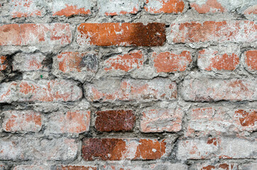 pattern old brick wall close up