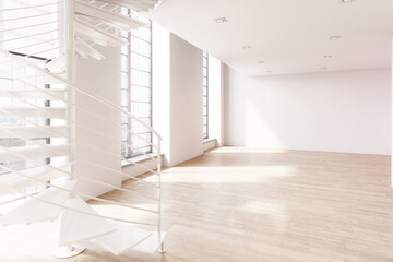Fototapeta premium Modern Loft Area in Design - 3d visualization