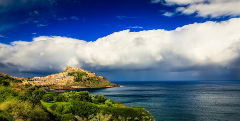 Obraz premium Castelsardo in Autumn