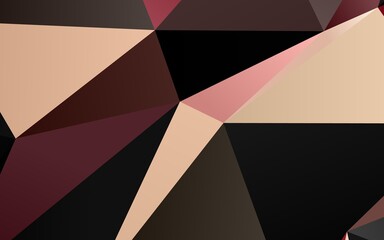 Dark Pink, Yellow vector abstract mosaic background.