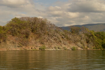 Sailing on the river through the stunning Sumidero Canyon in Chiapas, Mexico