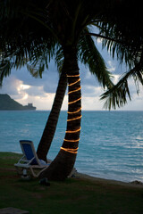 夕暮れのビーチ