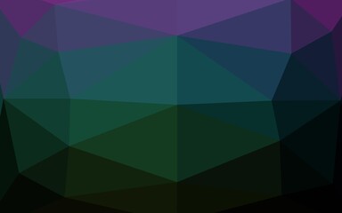 Obraz premium Dark Multicolor, Rainbow vector abstract mosaic background.