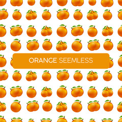 orange seamless pattern vector