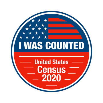 I Participated And I Was Counted In The USA Census 2020 Sticker And Badge