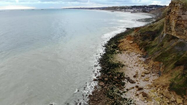 Cap Manvieux, Front de mer et zone de d&eacute;barquement de la seconde guerre mondiale.